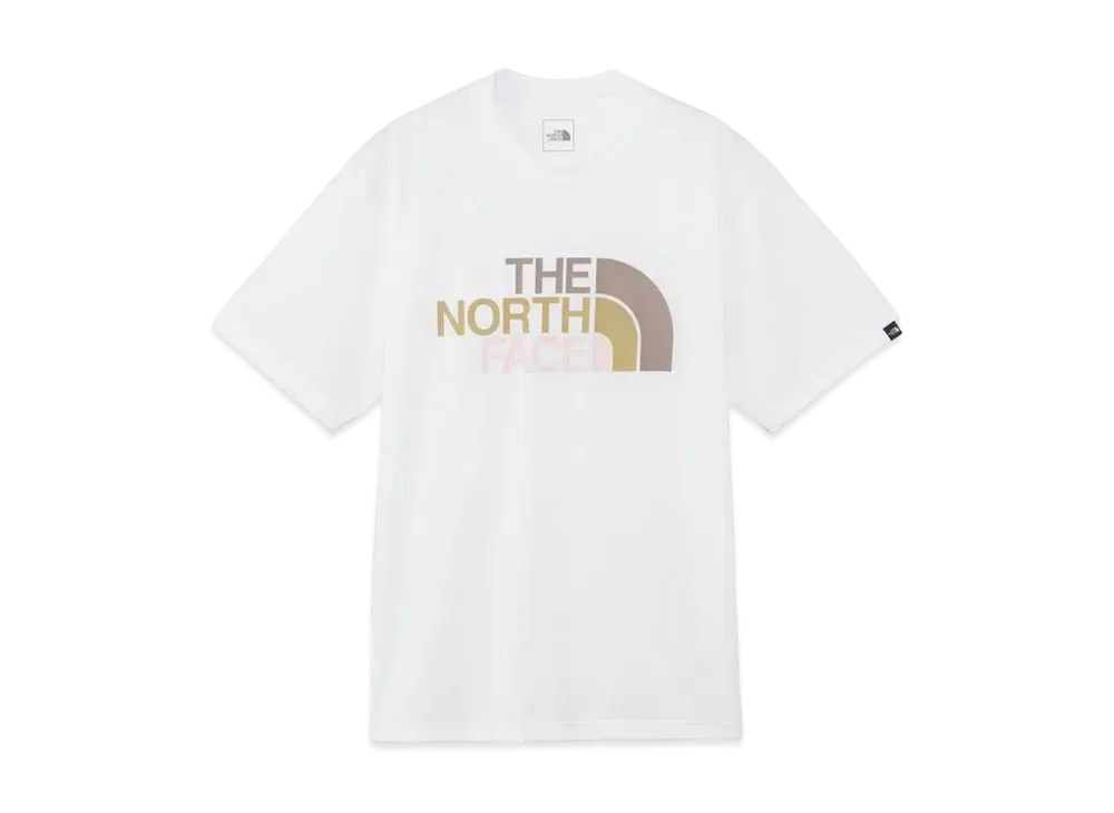 The North Face Short Sleeve Colorful Logo Tee (Men's) "White"