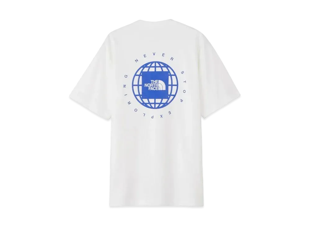The North Face Short Sleeve Geo Square Logo Tee (Unisex) "Off White"