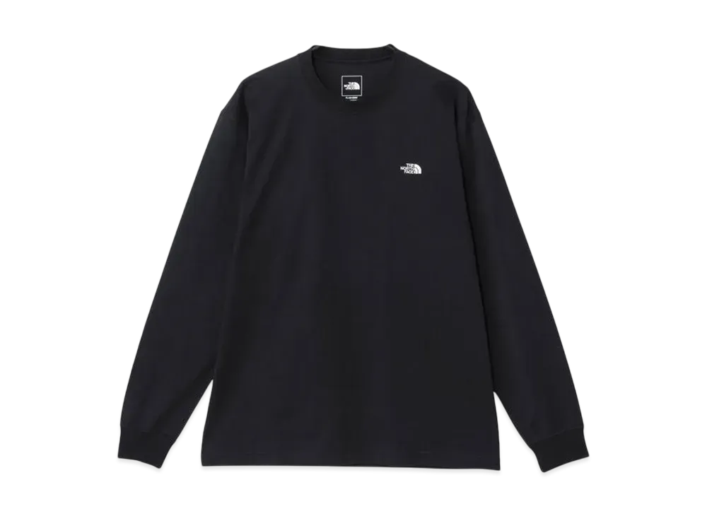 The North Face Long Sleeve Flash Dry Nuptse Cotton Tee "Black"