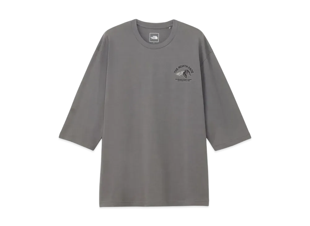 The North Face Quarter Sleeve One Point Logo Tee "Smoked Pearl"