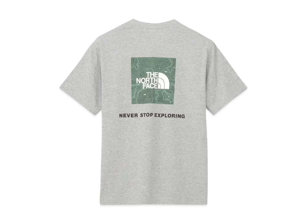 The North Face Short Sleeve Back Square Traverse Logo Tee "Mix Gray"