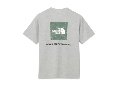 The North Face Short Sleeve Back Square Traverse Logo Tee "Mix Gray"