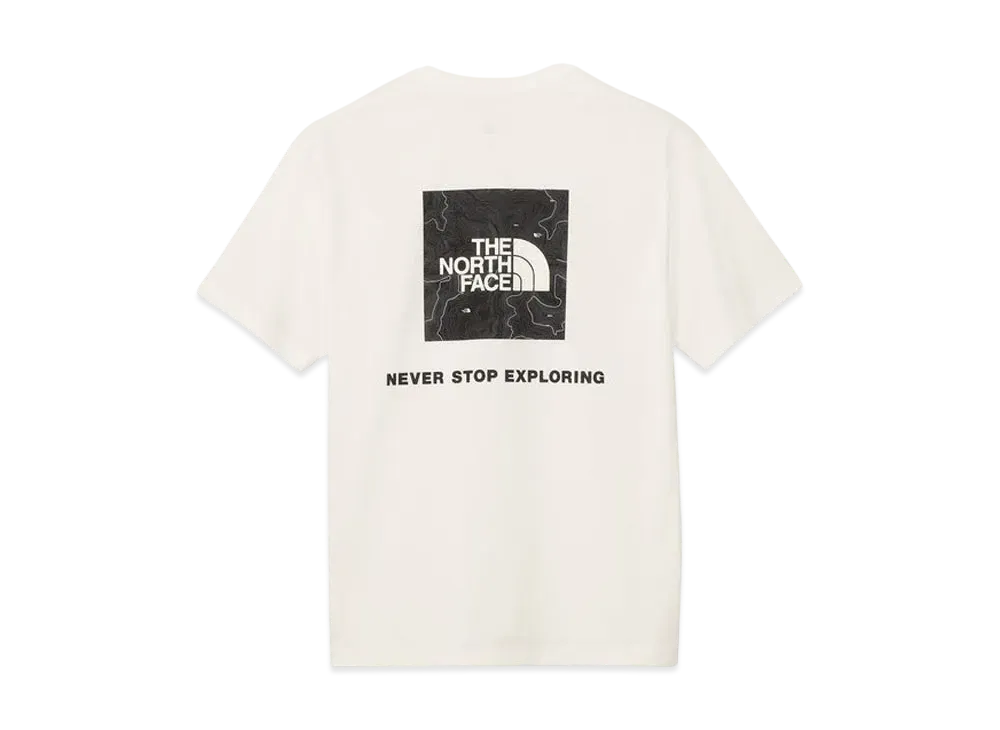 The North Face Short Sleeve Back Square Traverse Logo Tee "White"