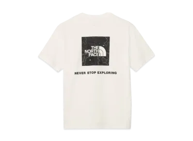 The North Face Short Sleeve Back Square Traverse Logo Tee "White"