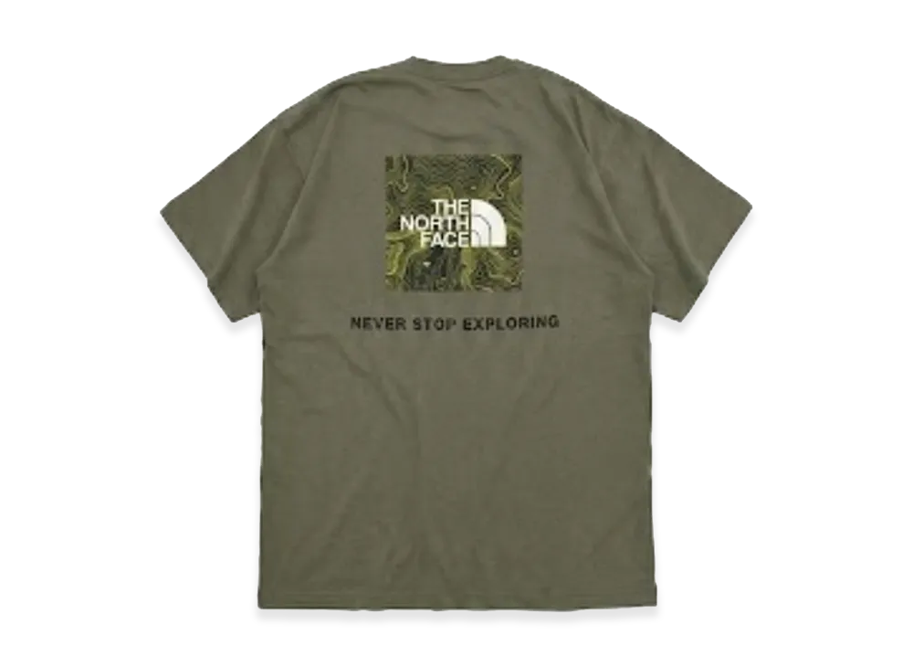 The North Face Short Sleeve Back Square Traverse Logo Tee "Olive"