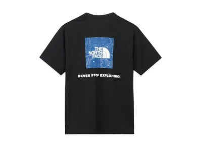 The North Face Short Sleeve Back Square Traverse Logo Tee "Black"