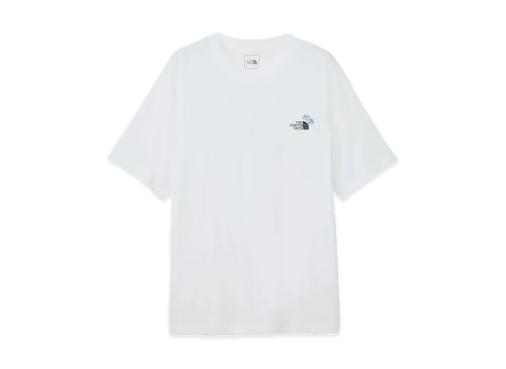 The North Face Short Sleeve Flower Logo Tee "White"