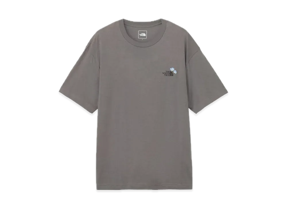 The North Face Short Sleeve Flower Logo Tee "Smoked Pearl"