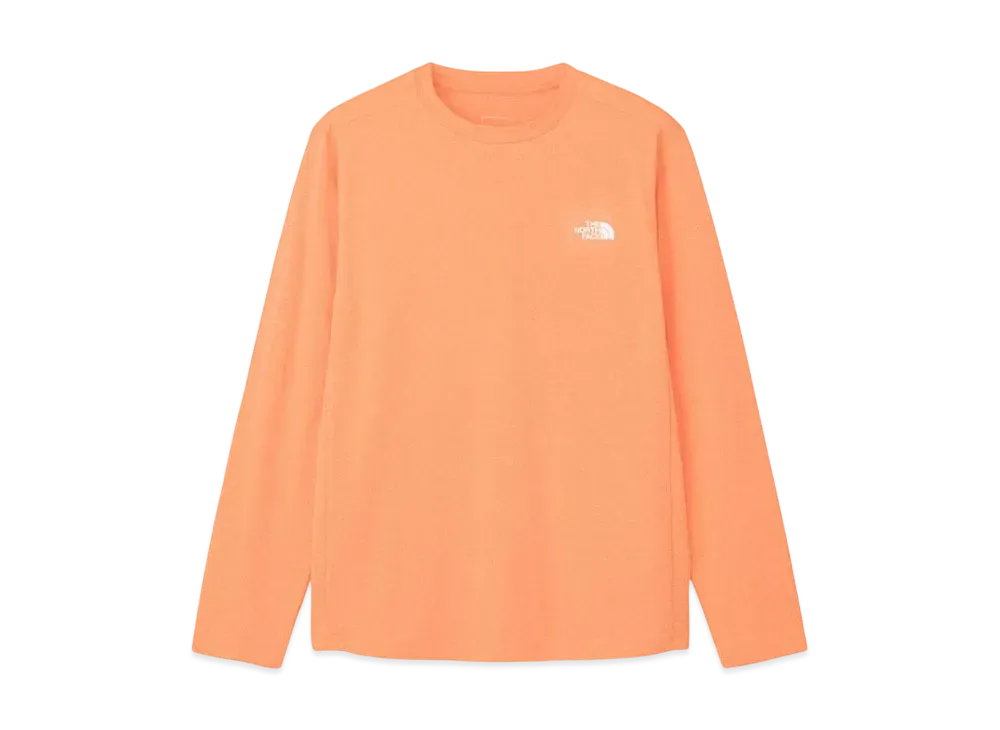 The North Face Long Sleeve One Point Logo Tee "Papaya"