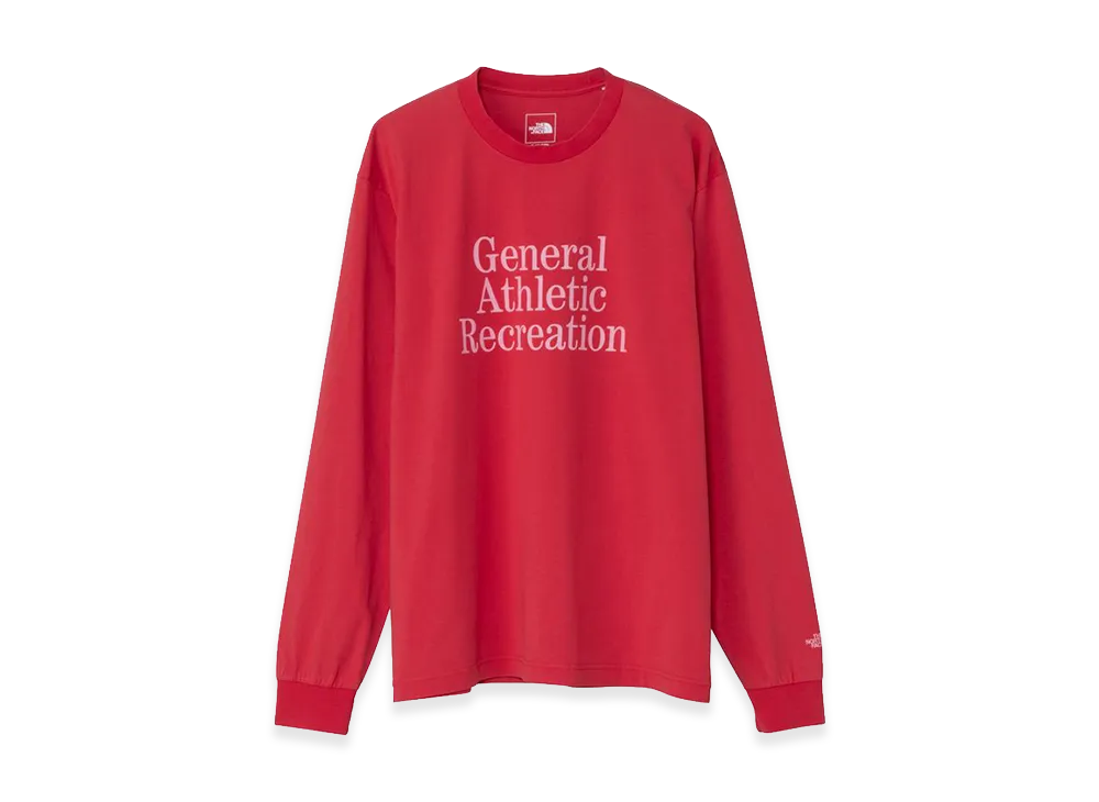 The North Face General Athletic Recreation Typographic Long Sleeve Tee Unisex "TNF Red"