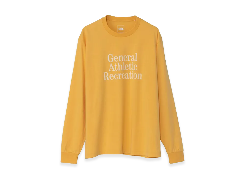 The North Face General Athletic Recreation Typographic Long Sleeve Tee Unisex "TNF Yellow"