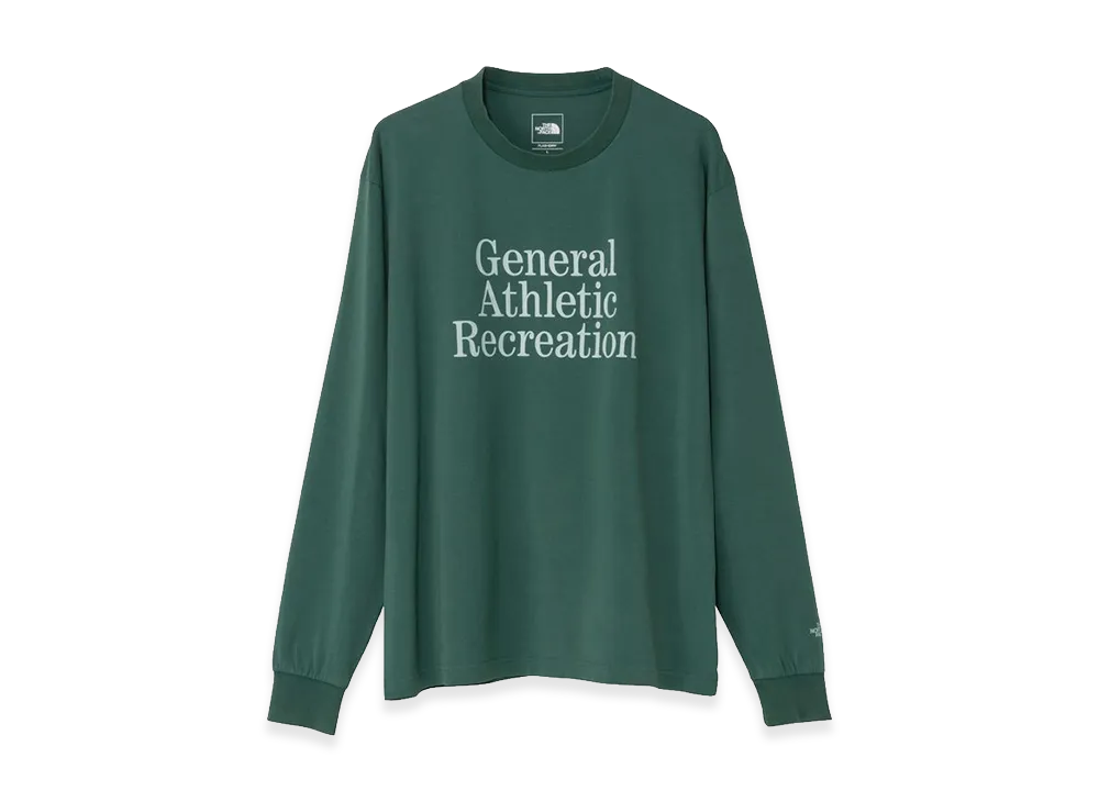 The North Face General Athletic Recreation Typographic Long Sleeve Tee Unisex "TNF Green"