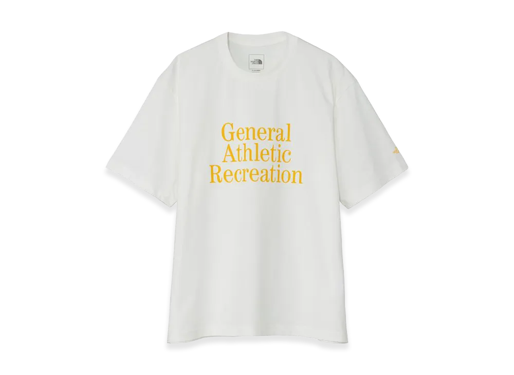 The North Face General Athletic Recreation Typographic White Short Sleeve Tee Unisex "White/Yellow"