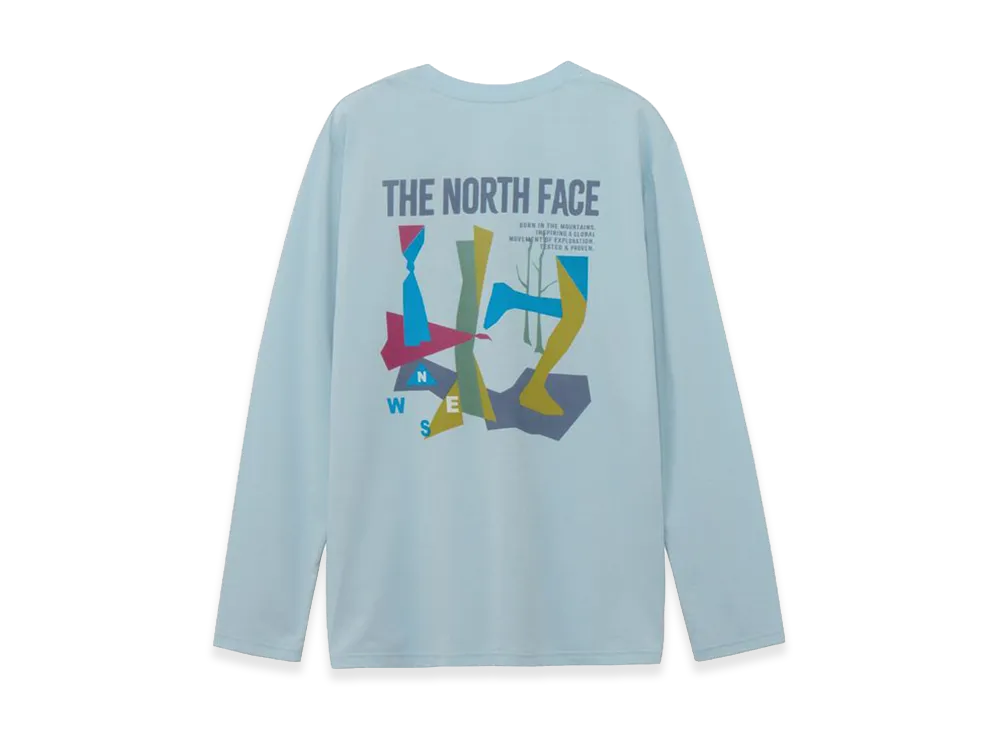 The North Face Long Sleeve ES Retro Trail Tee Mens "Celestial Blue"