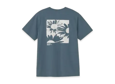 The North Face Short Sleeve ES Flower Box Logo Tee "Slate Grey"