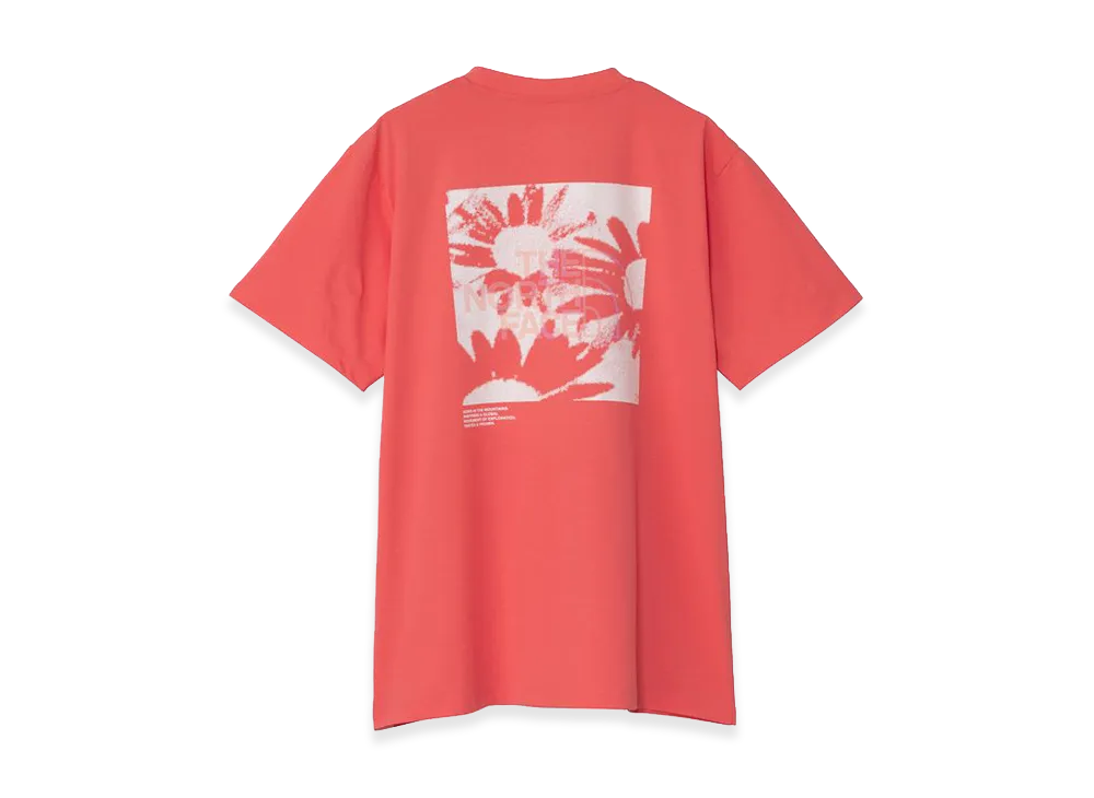 The North Face Short Sleeve ES Flower Box Logo Tee "Hot Coral"