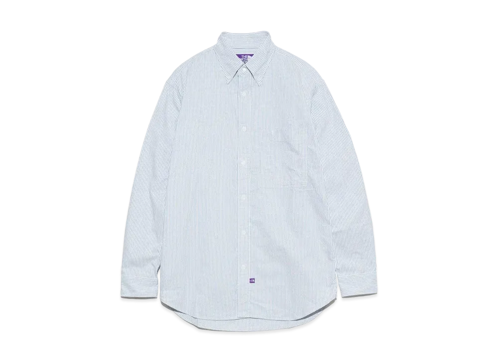 The North Face PURPLE LABEL Button Down Striped Field Shirt "Sax"