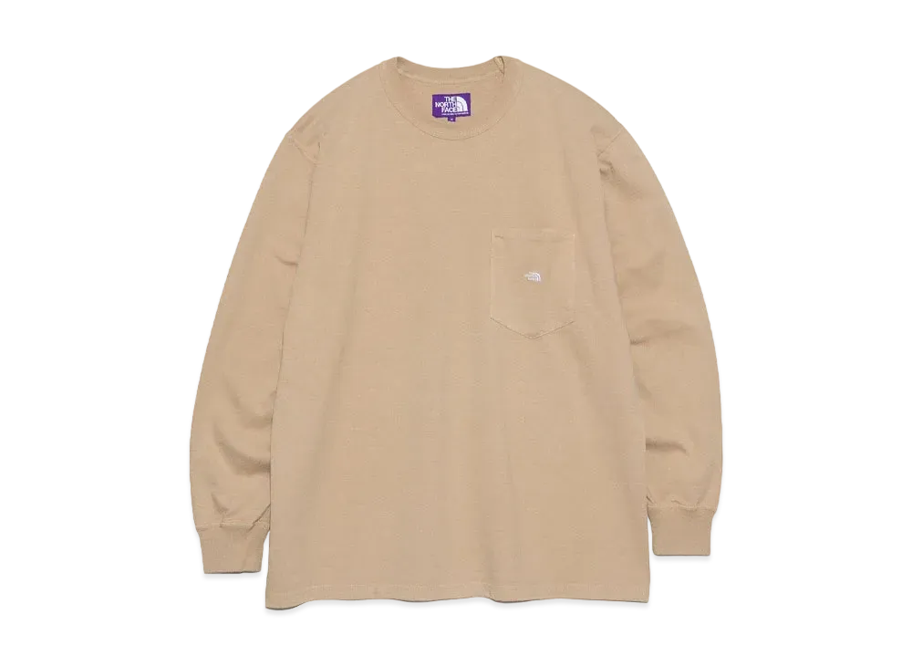 The North Face PURPLE LABEL 7oz Long Sleeve Pocket Tee "Beige x Off White"