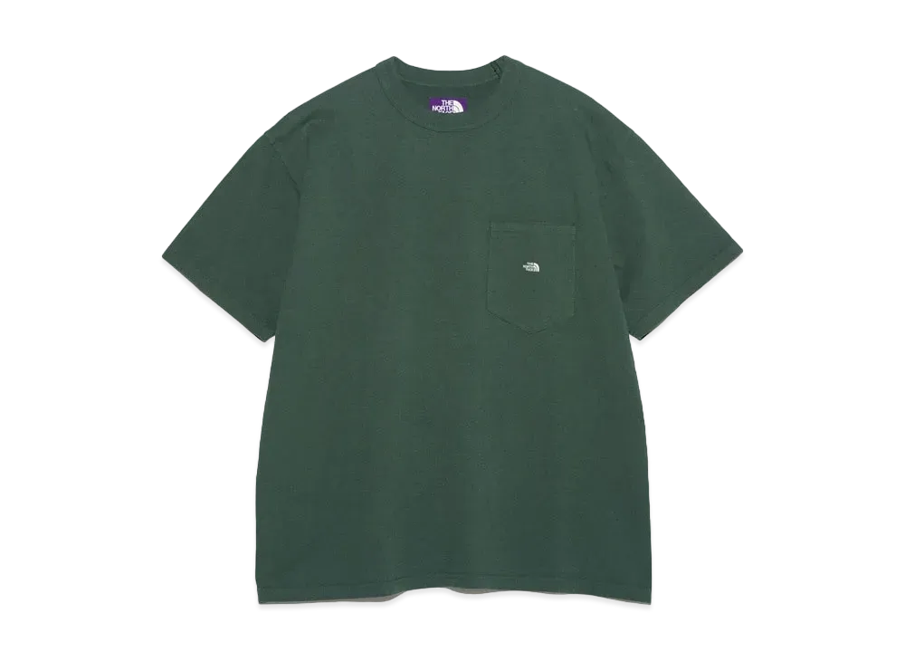 The North Face PURPLE LABEL 7oz Pocket Tee "SprucexOff White