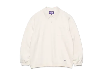 The North Face PURPLE LABEL Field Long Sleeve Pocket Polo "Ivory"
