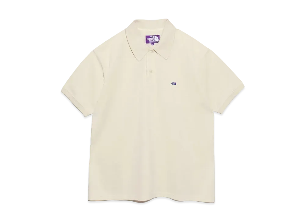 The North Face PURPLE LABEL Moss Stitch Field Short Sleeve Polo "Cream"