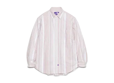 The North Face PURPLE LABEL Regular Collar NP Striped Field Shirt "Beige"