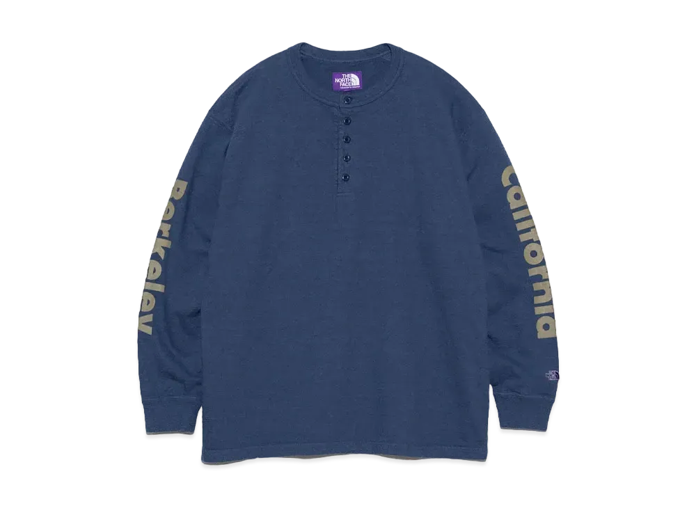 The North Face PURPLE LABEL Field Long Sleeve Henley Neck Graphic Tee "Vintage Navy"
