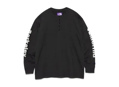 The North Face PURPLE LABEL Field Long Sleeve Henley Neck Graphic Tee "Charcoal"