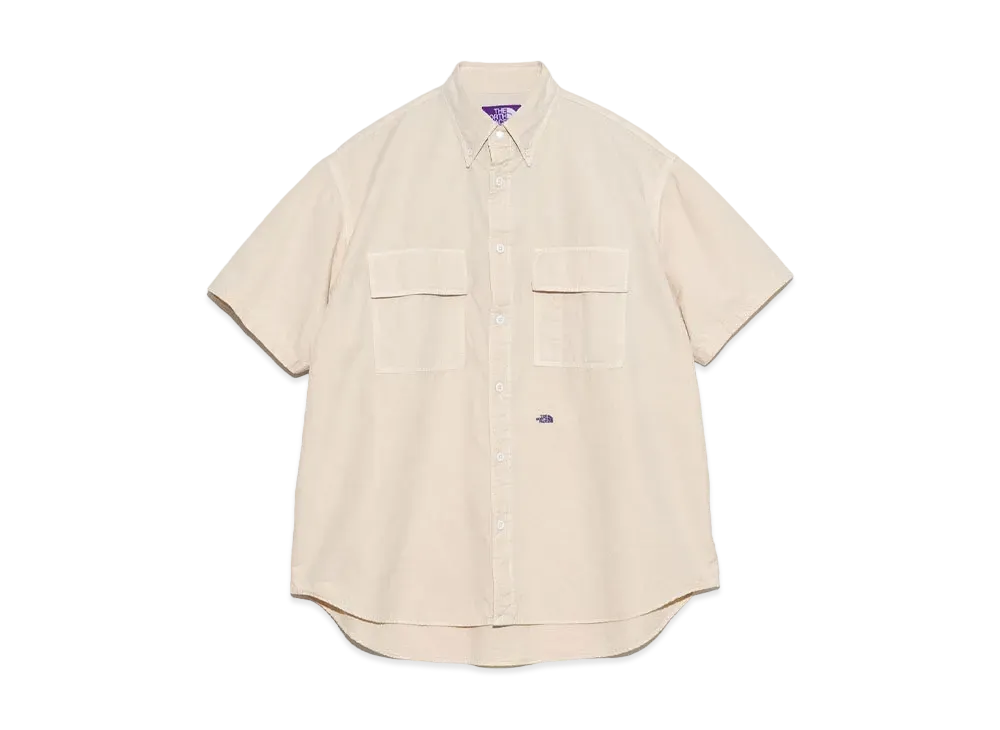 The North Face PURPLE LABEL Button Down Field S/S Shirt "Light Beige"