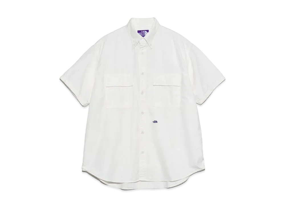 The North Face PURPLE LABEL Button Down Field S/S Shirt "White"