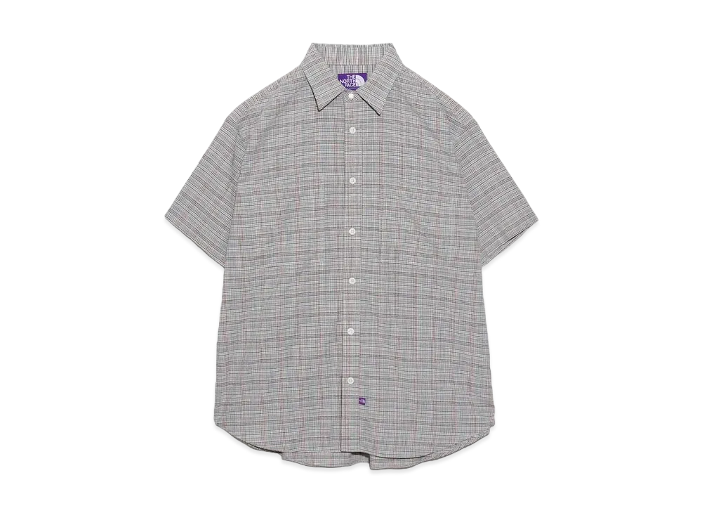 The North Face PURPLE LABEL Plaid Dobby Field S/S Shirt "Light Gray"