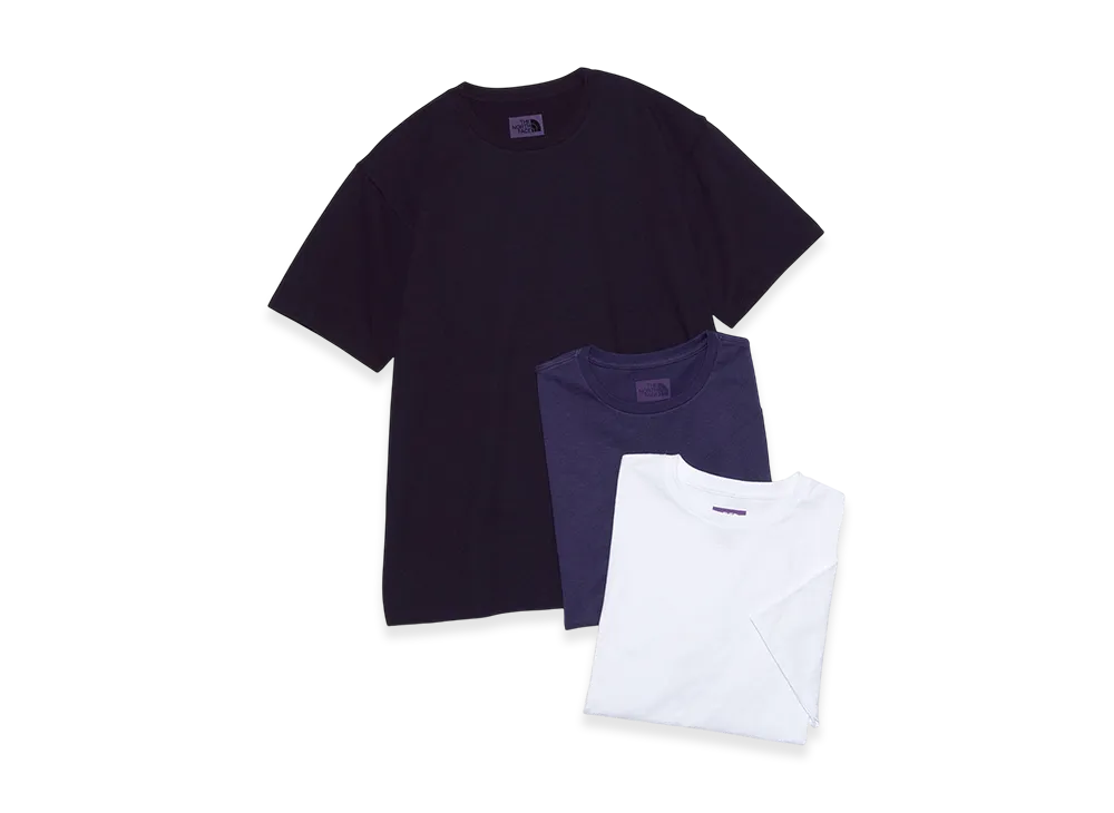 The North Face Purple Label Pack Field Tee 3P "White/Purple/Navy"