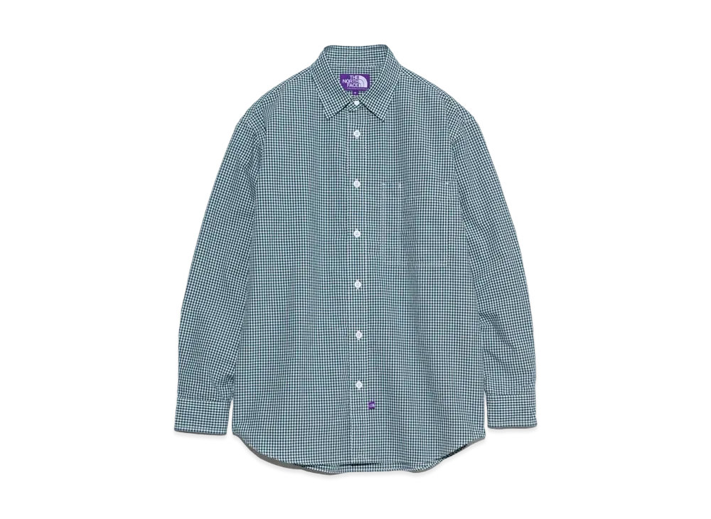 The North Face PURPLE LABEL Regular Collar Gingham Field Shirt "Green"