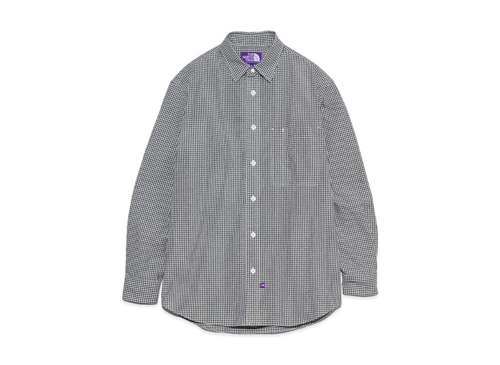 The North Face PURPLE LABEL Regular Collar Gingham Field Shirt "Asphalt Gray(AG)"