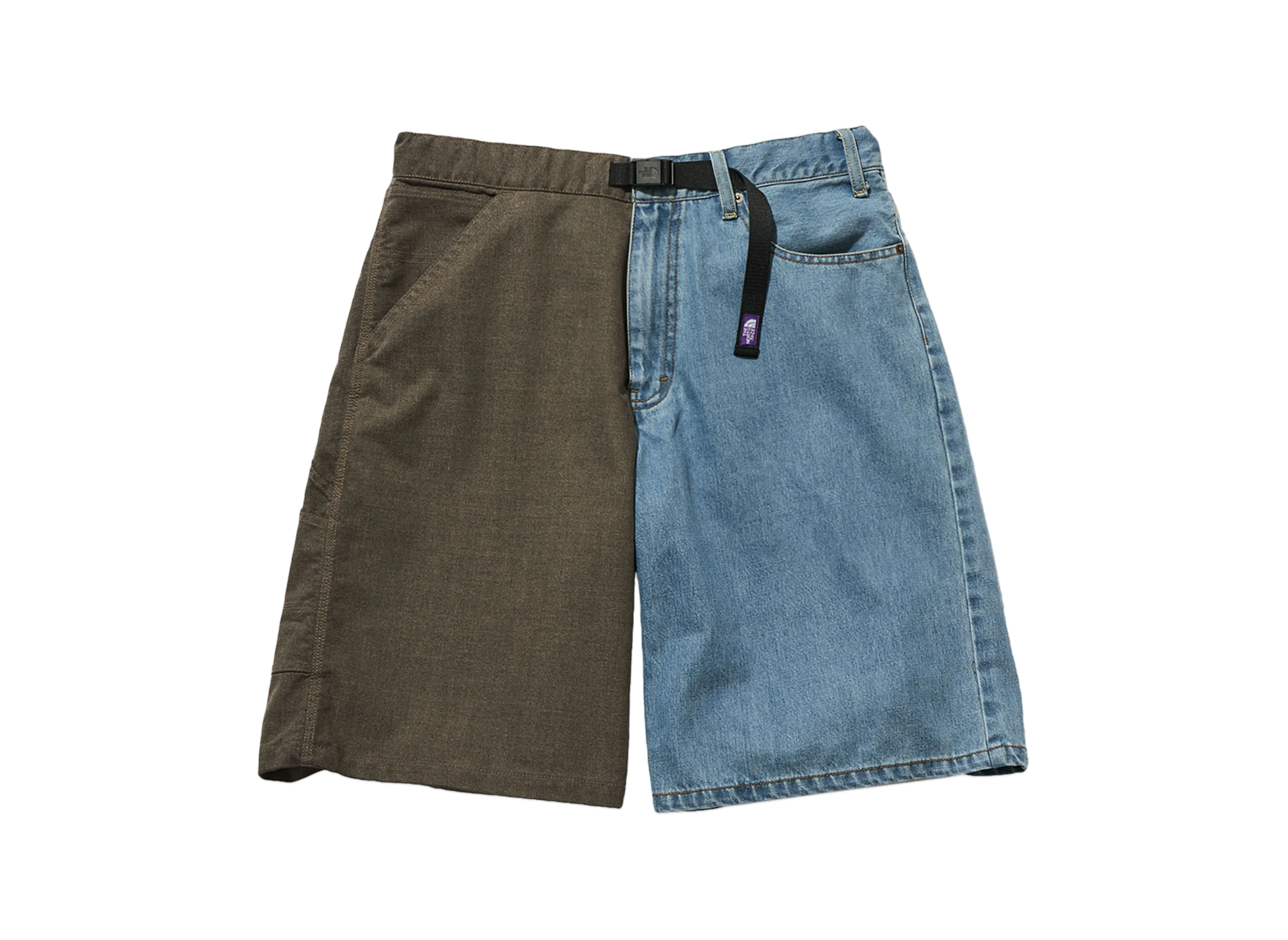 The North Face PURPLE LABEL RP Denim Field Patchwork Shorts "Mix"