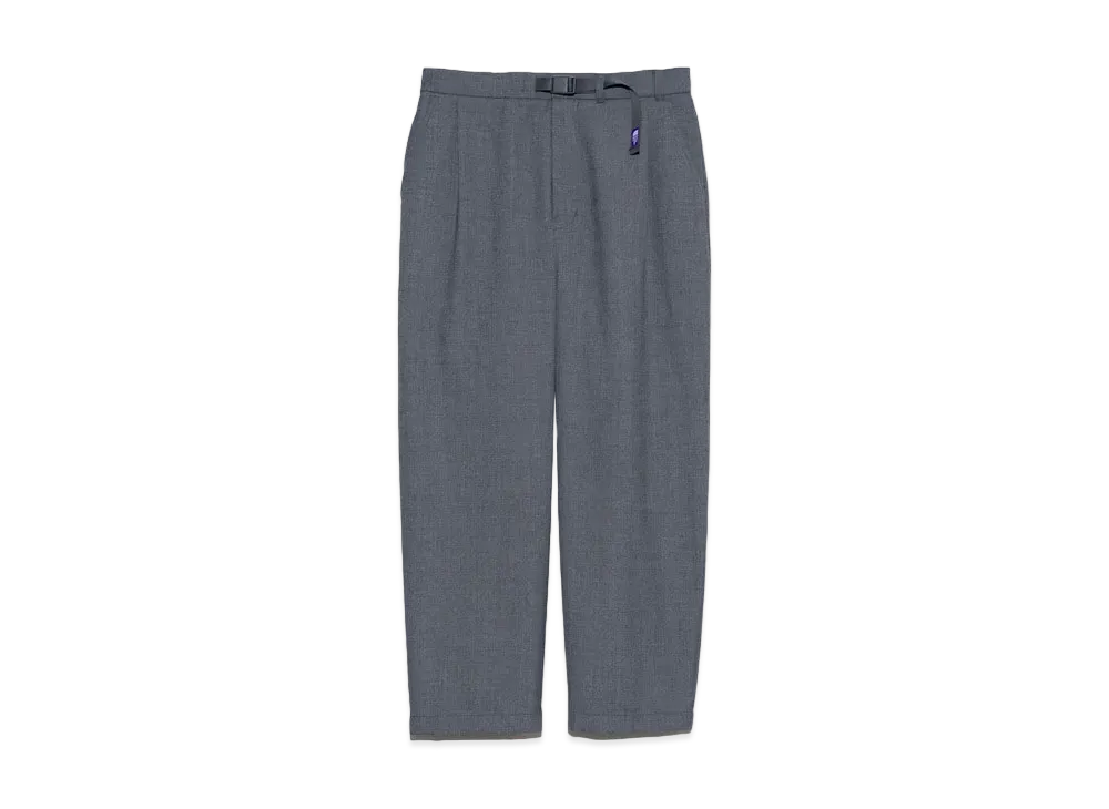 The North Face PURPLE LABEL Polyester Wool Oxford Wide Tapered Field Pants "Mix Gray"