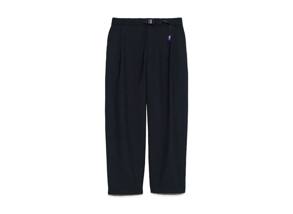 The North Face PURPLE LABEL Polyester Wool Oxford Wide Tapered Field Pants "Black"