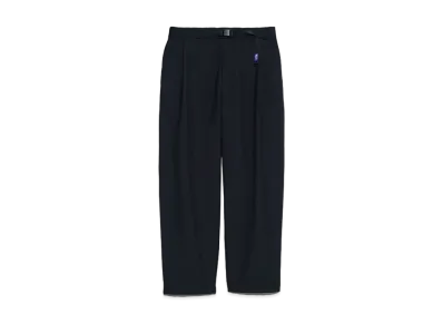 The North Face PURPLE LABEL Polyester Wool Oxford Wide Tapered Field Pants "Black"