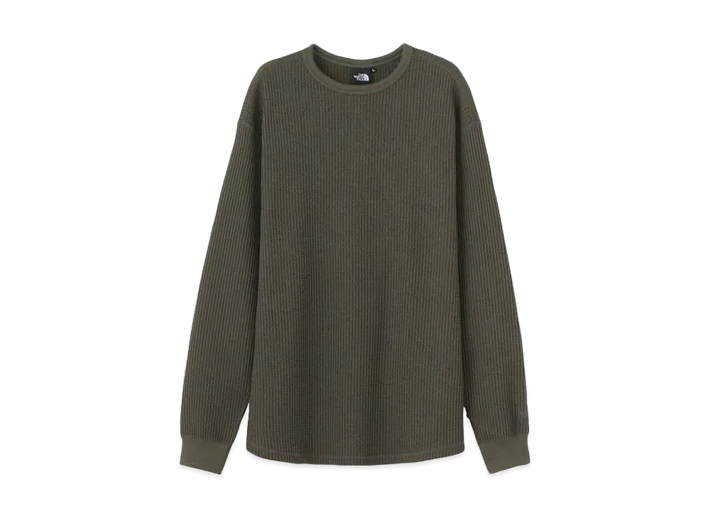 The North Face Long Sleeve Warm Waffle Crew "New Taupe"