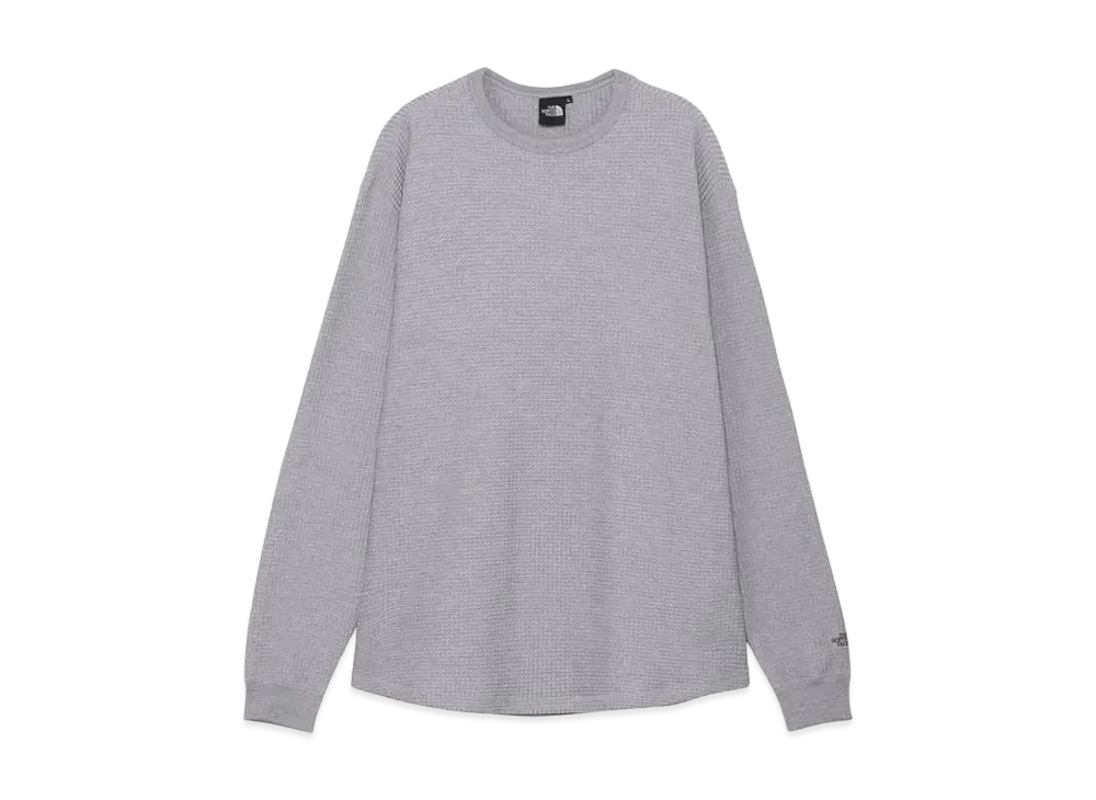 The North Face Long Sleeve Warm Waffle Crew "Mix Gray"