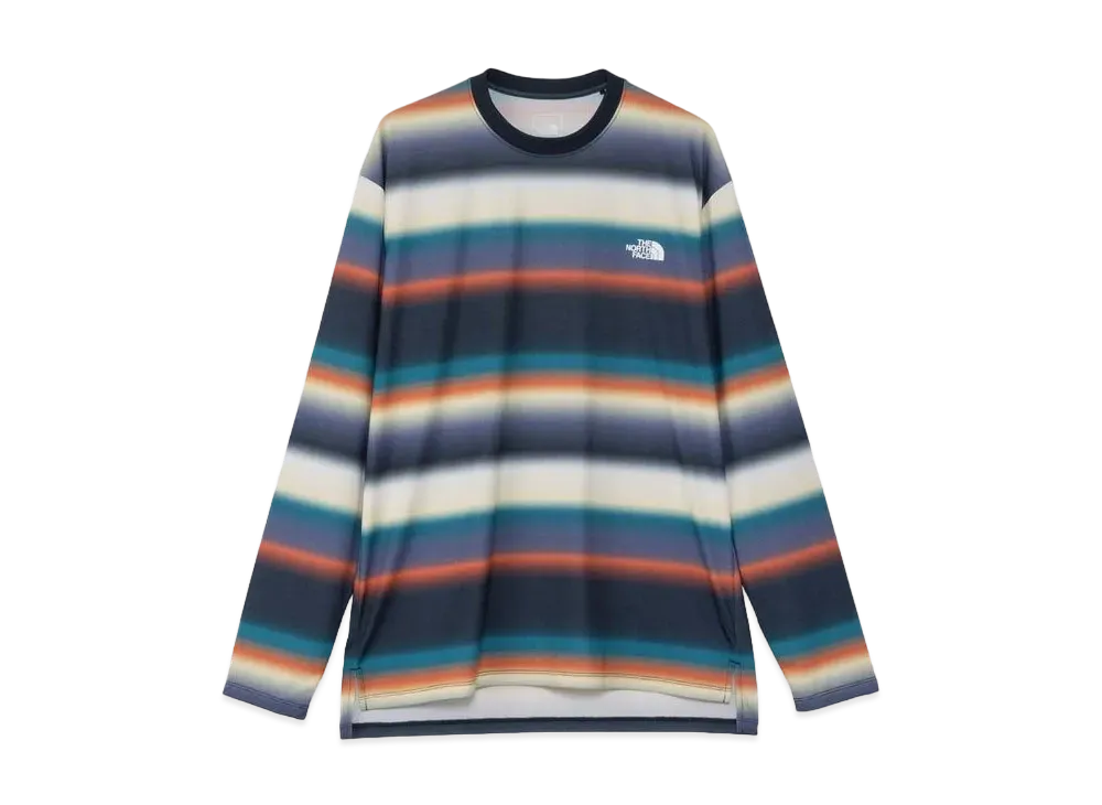 The North Face Long Sleeve Flash Dry Border Crew "Navy Border"