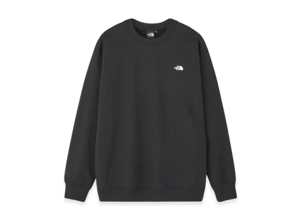 The North Face Small Logo Heather Sweat Crew "Black"