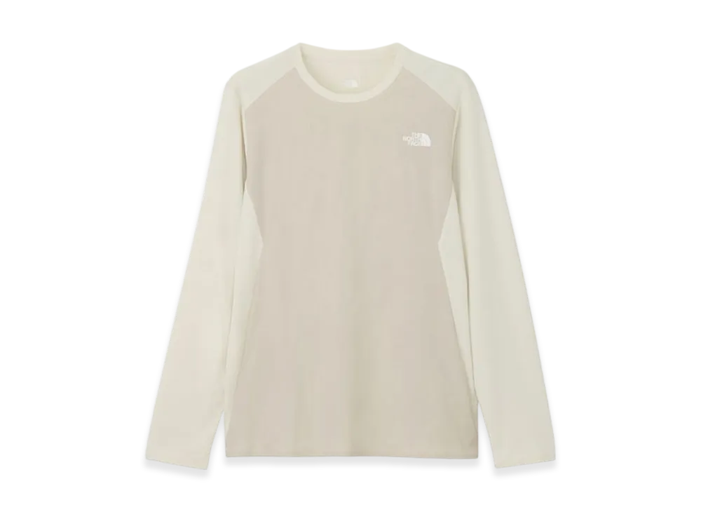 The North Face Long Sleeve Hybrid GTD Melange Crew "Grayish White"