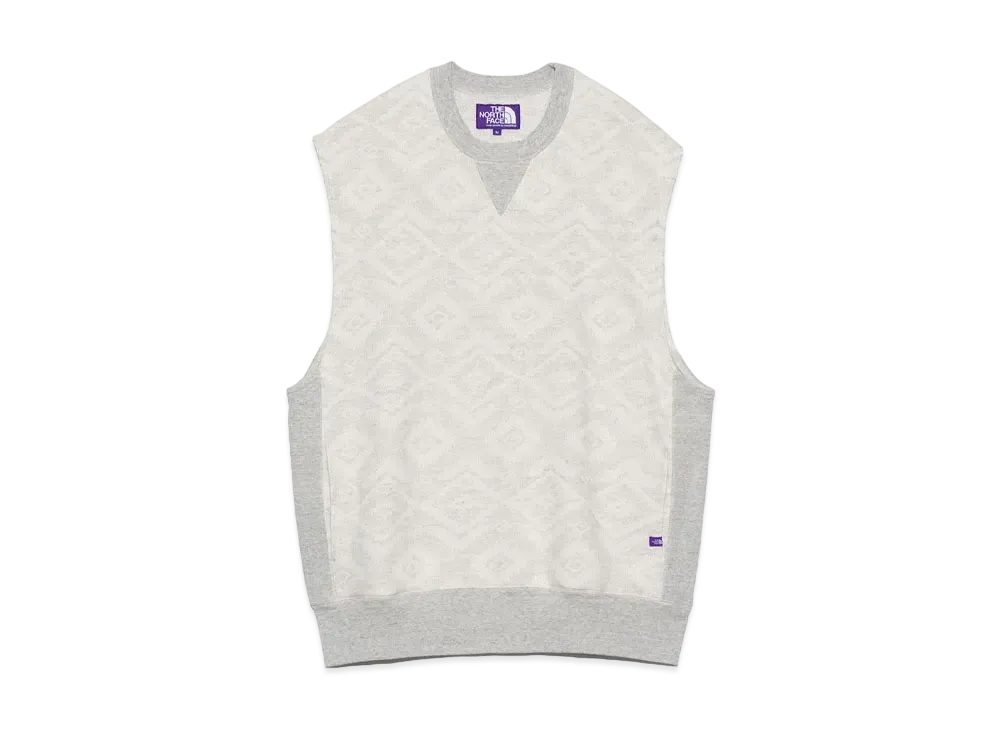 The North Face PURPLE LABEL NP Jacquard Field Vest "Oatmeal"