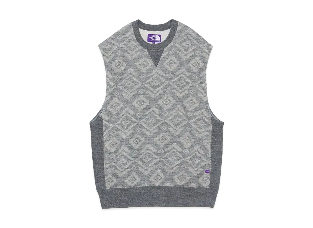 The North Face PURPLE LABEL NP Jacquard Field Vest "Mix Charcoal"