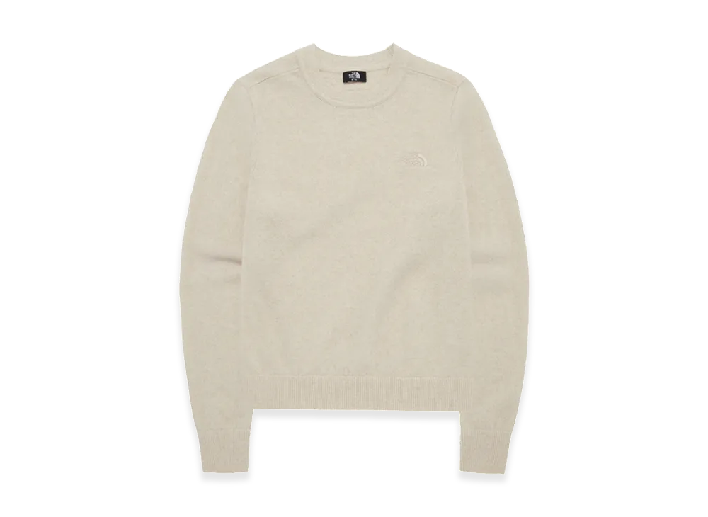 The North Face Re:Wool Sweater (W) "Ivory"