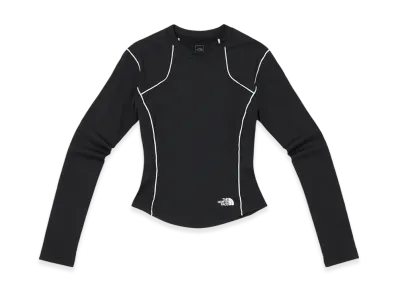 The North Face Gear Line L/S Round T-Shirt - 25SS (W) "Black"