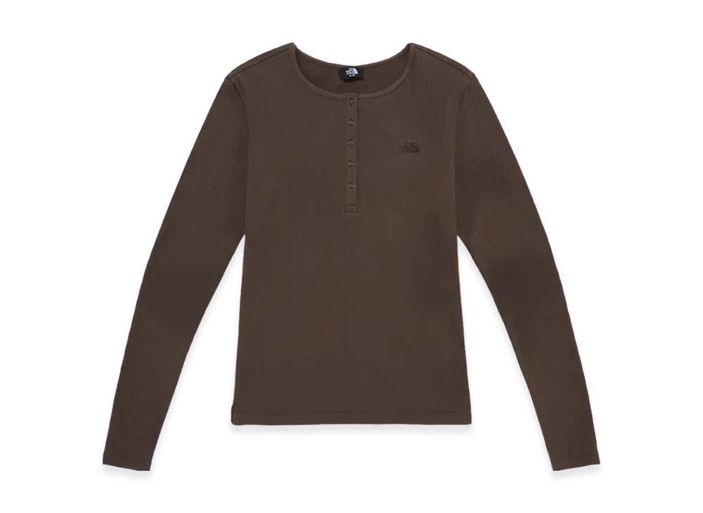 The North Face Verdi L/S Roundneck T-Shirt (W) "Brown"