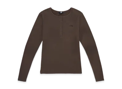 The North Face Verdi L/S Roundneck T-Shirt (W) "Brown"