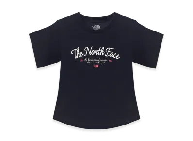 The North Face Lettering S/S Round T-Shirt (W) - 25SS "Dark Navy"